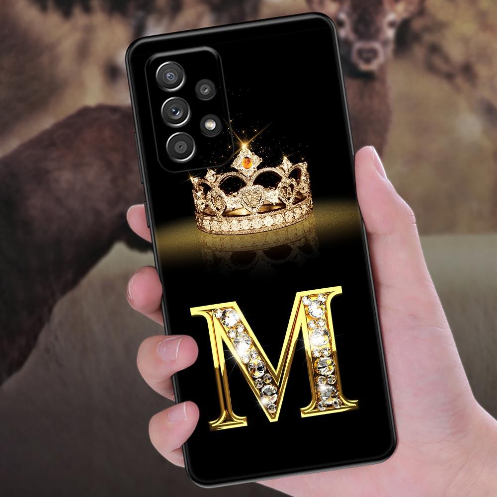 Letter M L E T K J I U Phone Case For Samsung Galaxy A57 A56 A37 A55 A36 A26 A54 A52 A35 A34 A25 A17 A16 A15 A07 A06 Soft Cover