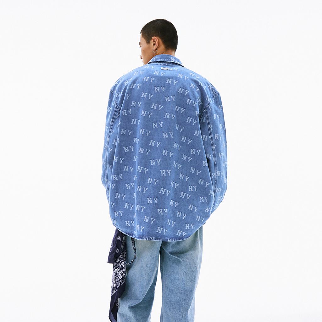 New MLB New York Yankees SS24 Shirt Unisex Light Blue 3ADRM0141-50BLL