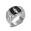 Classic Stainless Steel Character St. Jude Rings for Men Women Fashion Religious Amulet Jewelry Couple Party Gifts Dropshipping