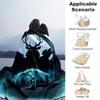 Whispering Moonlit Forest: A Mystical Night Scene with Wolves and SpiritsPrint Blanket, Soft Blanket For Sofa Office Bed And Travelling Daug