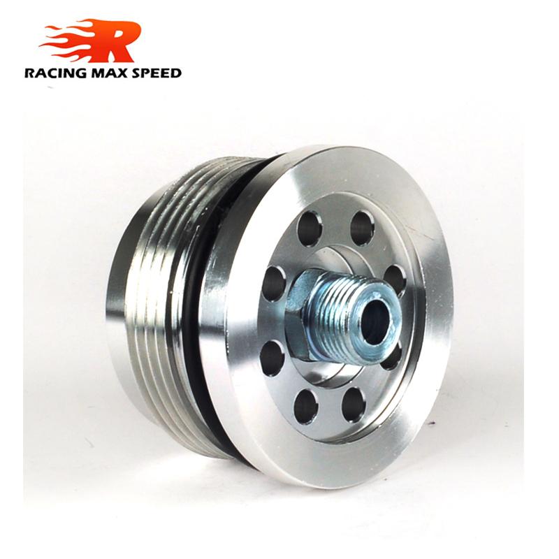 Auto Aluminum Conversion of Oil Filter Adapter Oil Sandwich Plate Billet Aluminum for Smart Fortwo 450 Models SW6-SI