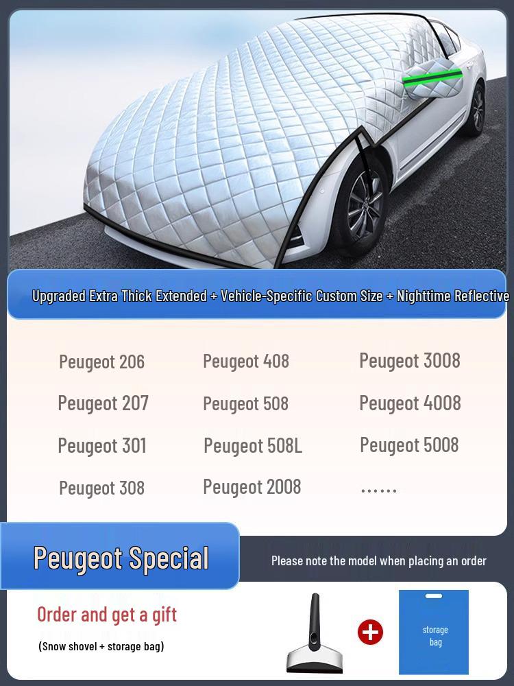 Universal Frostproof & Snowproof Car Shield: Half Cover Windshield Protector for Winter