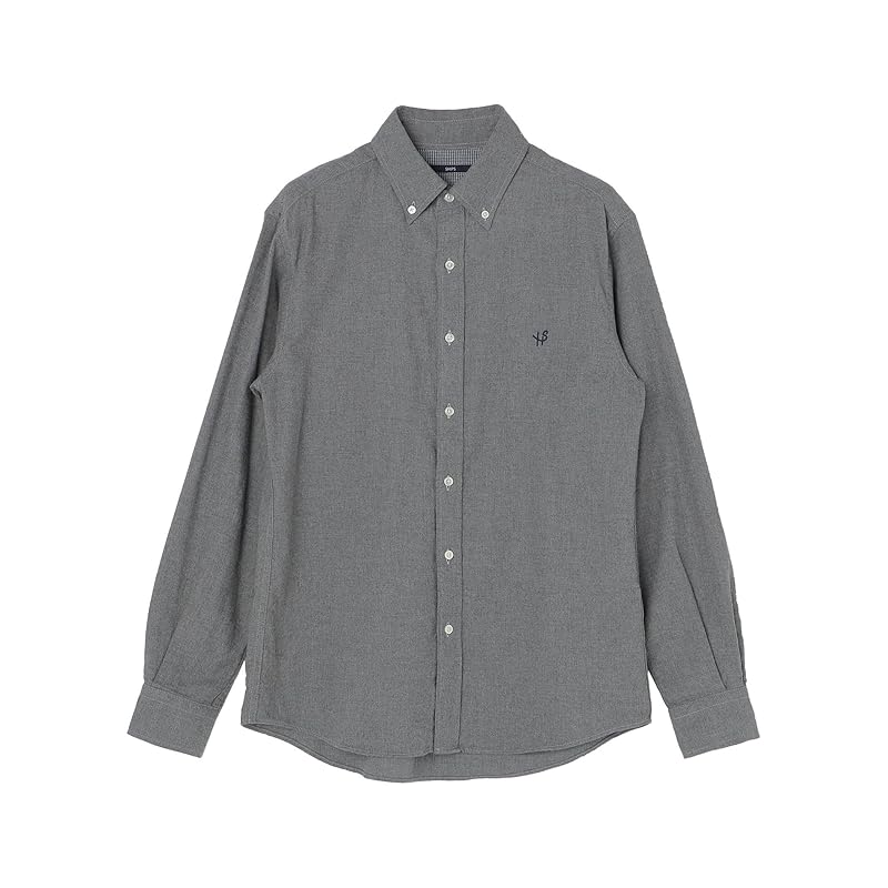 

[Ships] shirt MADE IN JAPAN One point logo slightly brushed button down shirt men s 111122889 gray S
