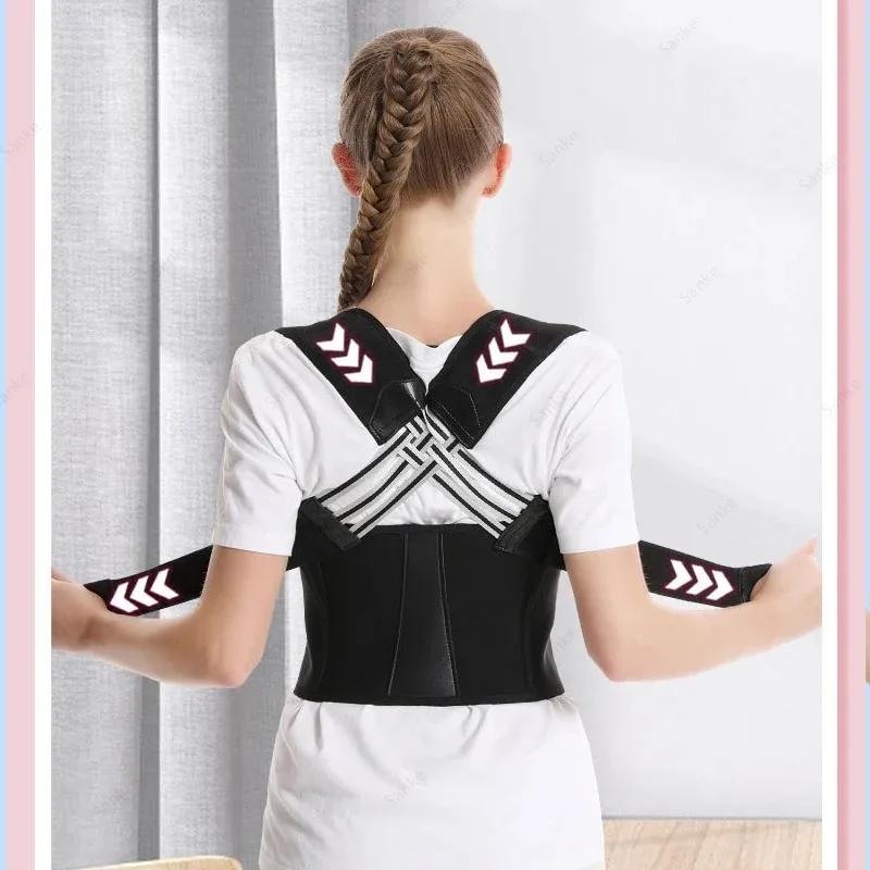 Posture Corrector For Women And Men, Adjustable Shoulder Posture Brace, Back Straightener Posture, Used For Middle Upper Spine