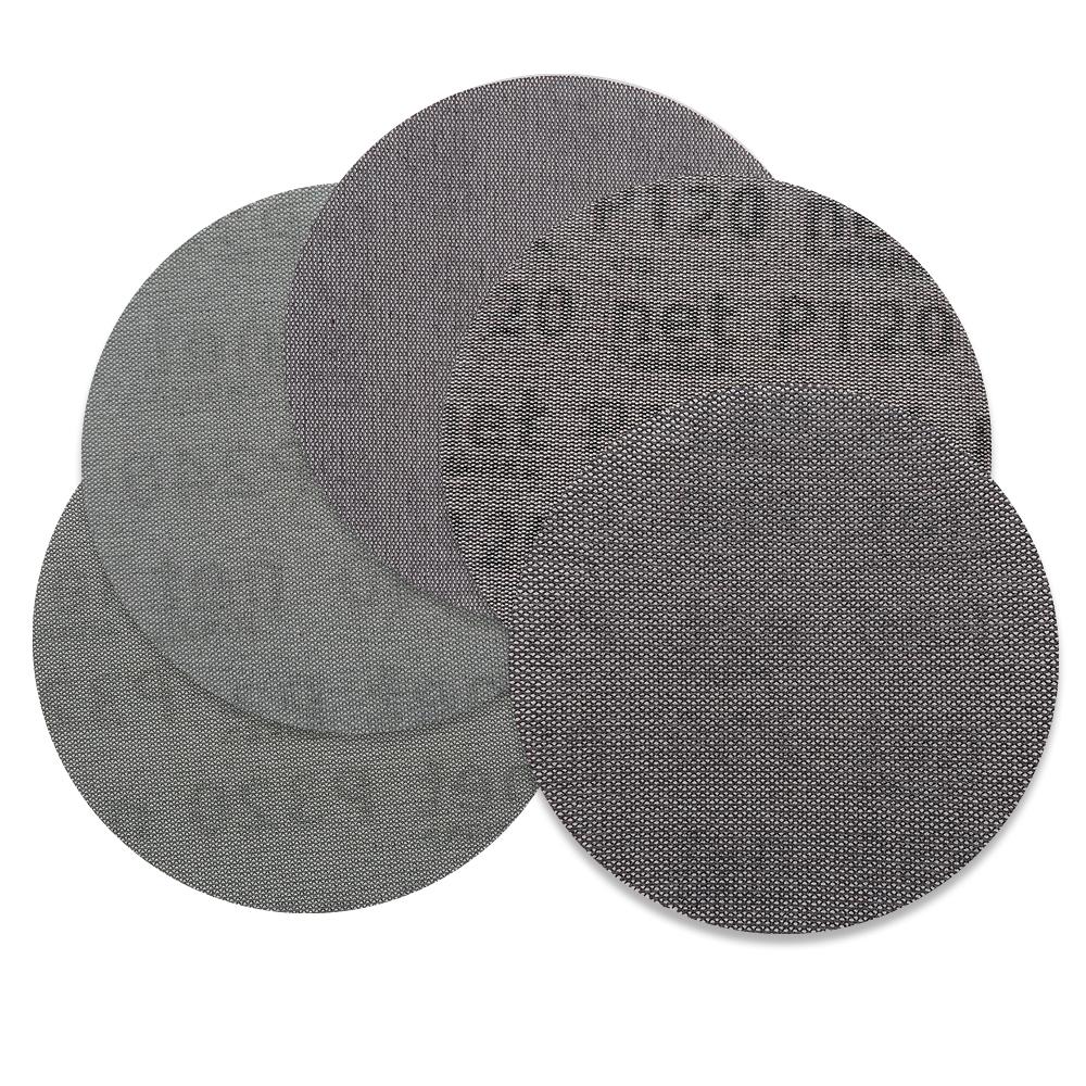 15 Pcs 5 Inch 125mm Mesh Abrasive Dust Free Sanding Discs Anti-blocking Dry Grinding Sandpaper 80 To 320 Grit Removal and Finish