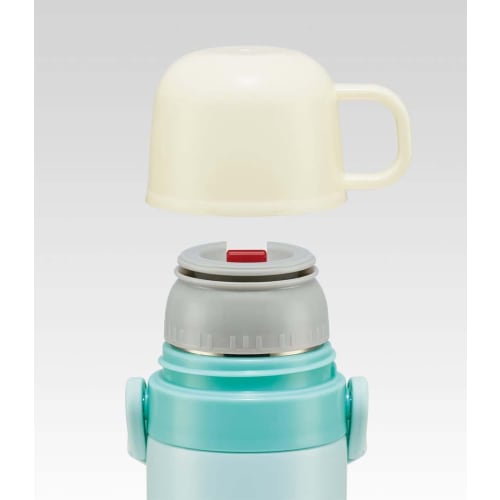 Skater Kids' 2-Way Stainless Steel Water Bottle with Cup, 430ml, Sumikkogurashi School Girl Design, SKDC4-A