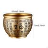 Brass Feng Shui Treasure Bowl, Fortune Sturdy, Creative And Decorative, Desktop Ornament for .