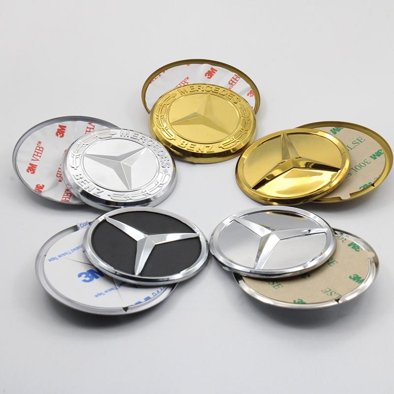 Car Styling Logo Steering Wheel Center Badge Logo Sticker For Mercedes Benz AMG W204 GLC CLA W205 W203 W206 interior Accessories UA1
