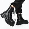 Zipper Chelsea Martin boots Men's heightening locomotive boots Autumn and winter high-top thick-soled velvet snow boots 7067