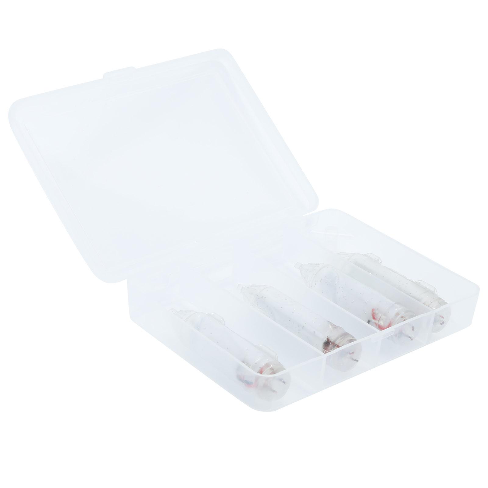 

4 шт. светодиодный светильник для приманки для рыбалки, лампа для подводной приманки, водонепроницаемый светильник для приманки, белый цвет с коробкой