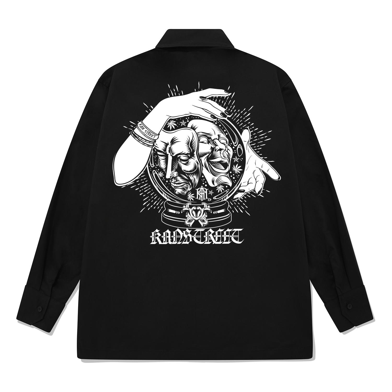 Khan 6312 Kylb0139 Рубашка с длинным рукавом Sorcery Черная Black/L