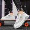 Herren-Board-Schuhe mit dicker Sohle und Absatz, Sommer neu, Mesh, atmungsaktiv und bequem, niedrig geschnitten, zum Schnüren, vielseitig, lässig