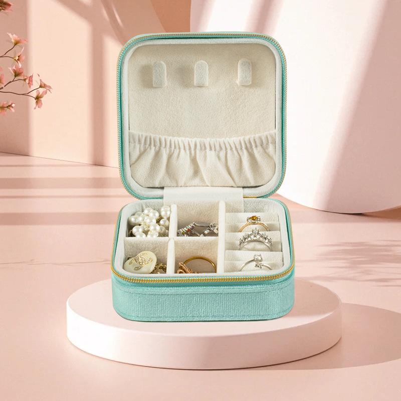 Portable Jewelry Box European Princess Travel Korean Hand Jewelry Jewelry Bag Earrings Ring Small Storage Box