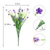 10 Bundles Artificial Flowers UV Resistant Faux Outdoor Plastic Greenery Shrubs Plants Home Garden Decor