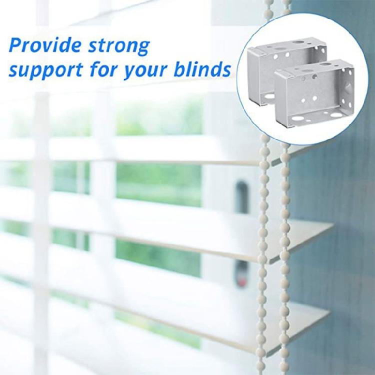 6 Pieces Vertical Blind Bracket White Profile Box Mounting Bracket Replacement
