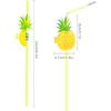 Pineapple Straws Pineapple Drinking Straws Tropical Straws Cocktail Straws Hawaiian Straws for Luau Party, Pool Party, Hawaiian Party Supplies,50 Pcs