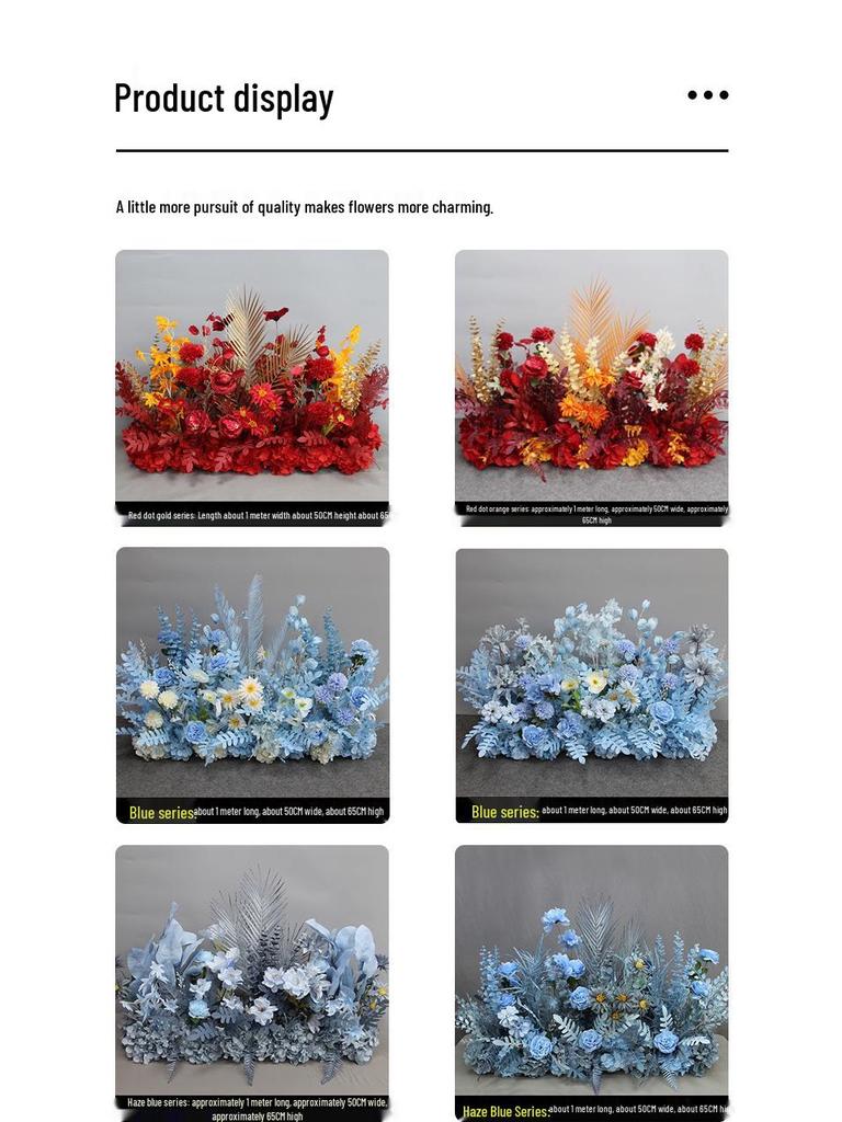 Large Silk Eucalyptus Floral Aisle Decoration for Weddings