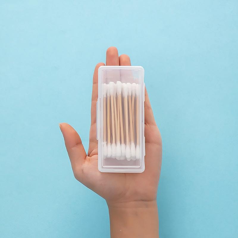 Tragbare Reise-Medizinbox Wattestäbchenhalter Etui Zahnseide Schmuck Organizer Behälter Staubdichte Schmuckzubehörbox