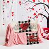 Valentine'S Day Car Gift Printed Home Decor Pillowcase Bedroom Living Room Sofa Decoration Polyester Cushion Cover With Zipper
