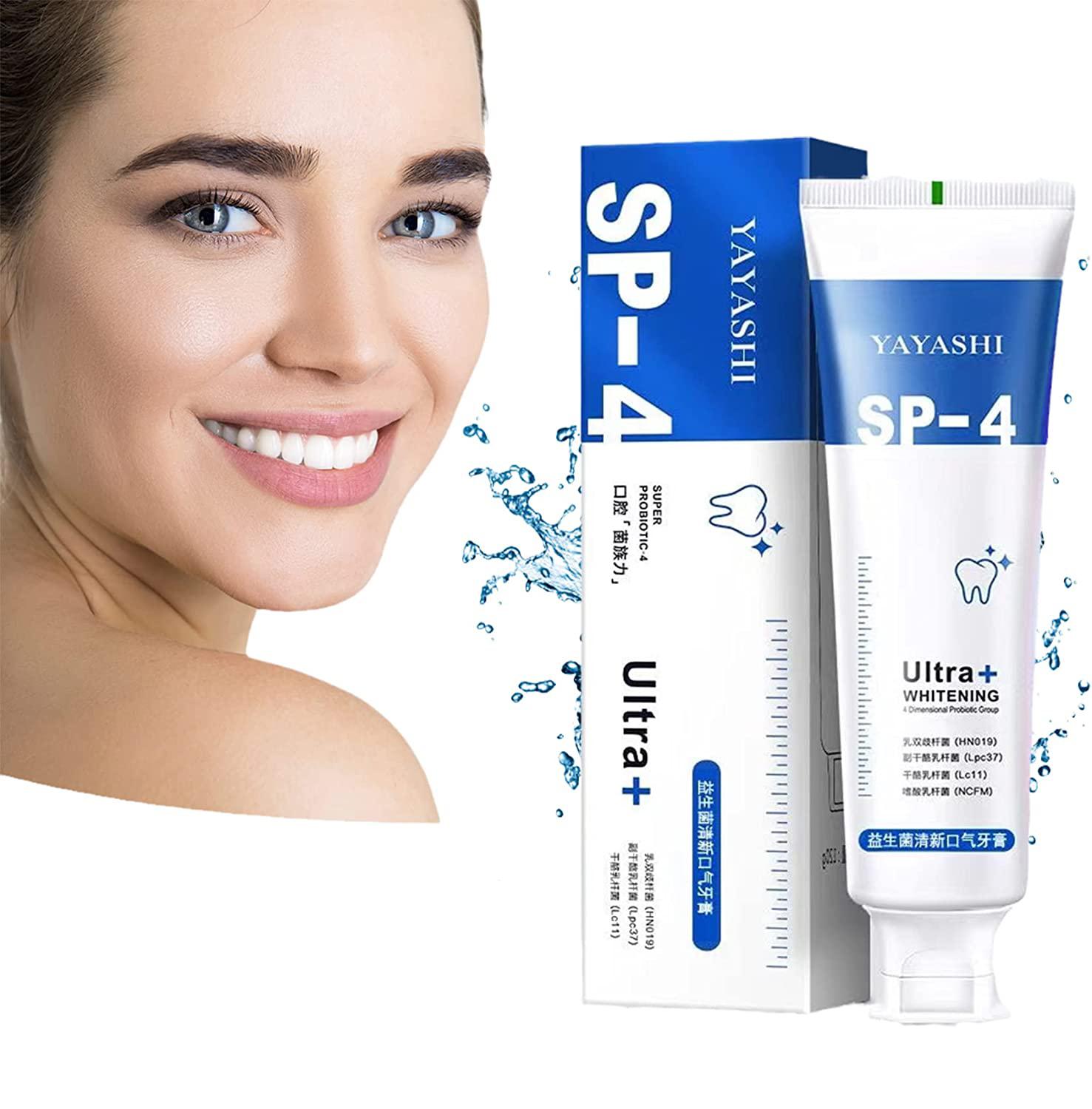 Зубная паста SP-4 с пробиотиком 120 г, зубная паста SP-4, осветляющая зубная паста SP-4, зубная паста «Свежее дыхание», зубная паста Sp4 отбеливающая 1pcs синий