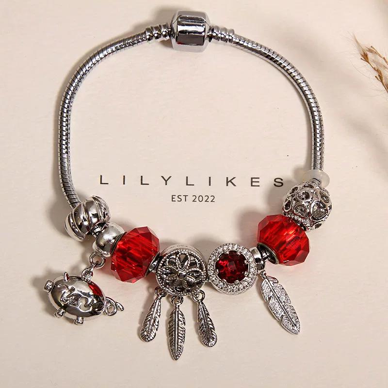Elegant Women's Bracelet – Luxury Retro Beaded Design with Panjia Style for a High-End, Exquisite Feel.