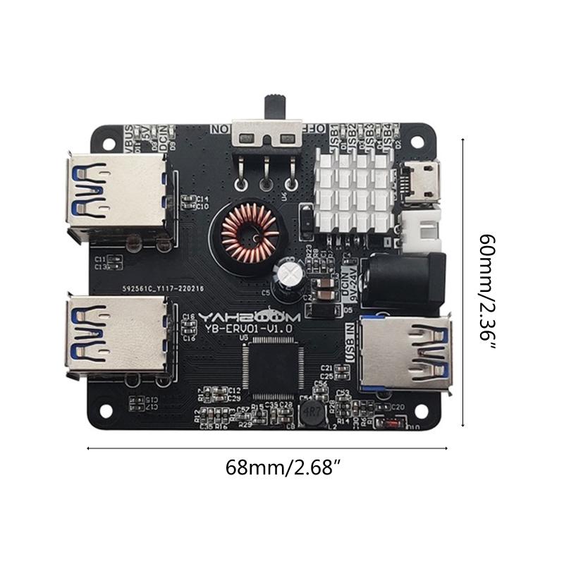4 orts USB3.0 HUB Expansion Board for obot Car ocking Station 5Gb Splitter For  for NO  4B OS o