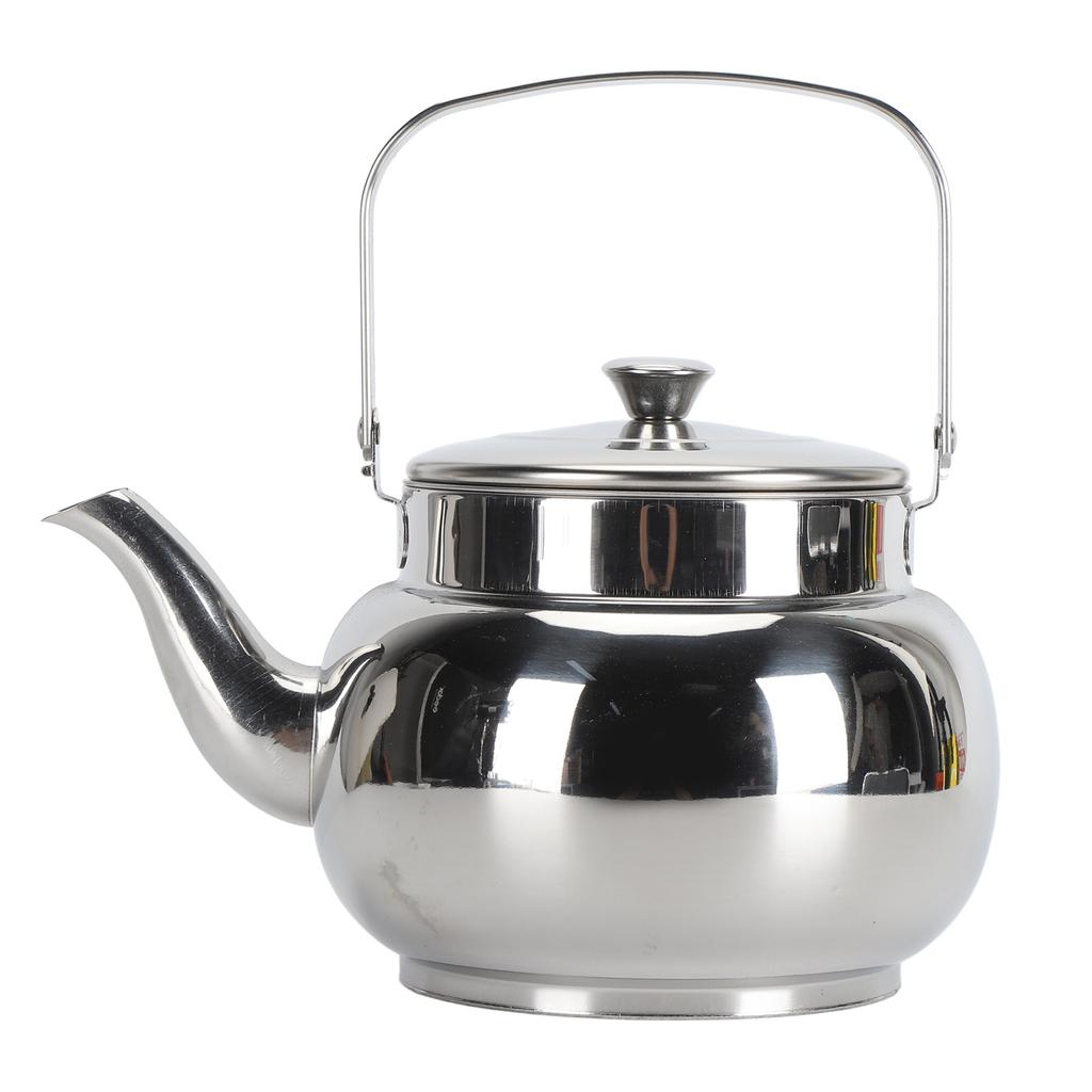 Stainless Steel Teapot with Removable Filter Metal Tea Kettle Coffee Table Serving Pot for Home Hotel Restaurant