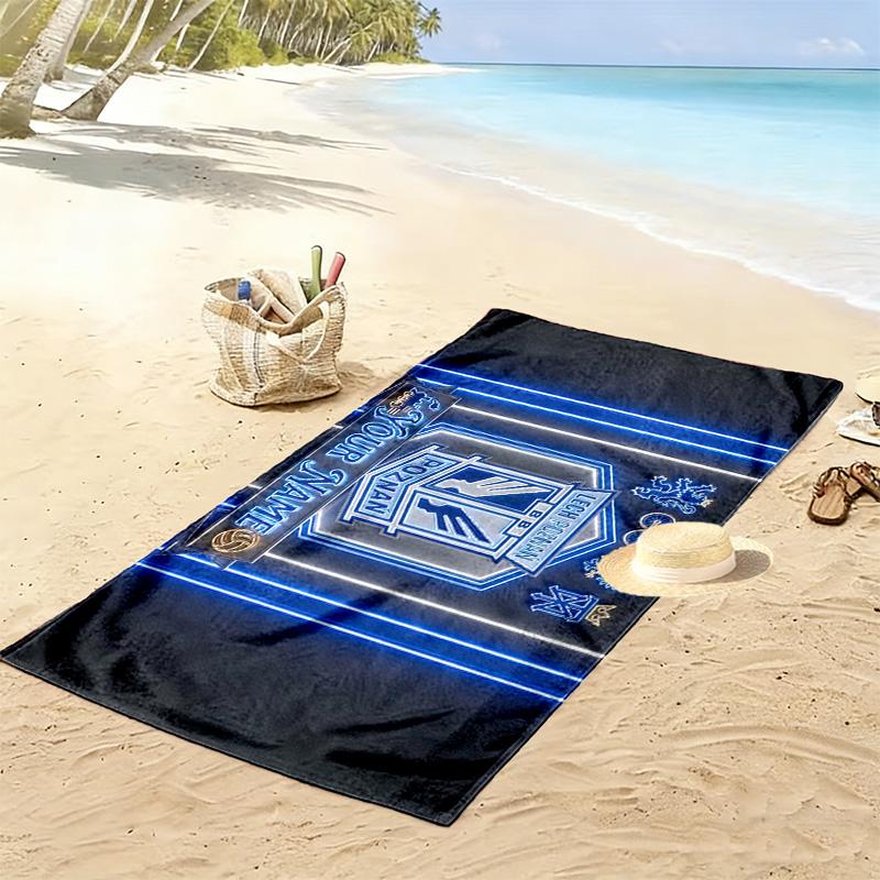 Lech Poznan Print Beach Towel, Large Soft Quick Dry Towel for Beach Camping Swimming