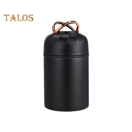 

500 мл термокружка для супа, изолированная вакуумная банка для еды, фляга с широким горлом, герметичный контейнер для обеда из нержавеющей стали со складной крышкой-ложкой для школы 500ML чёрный