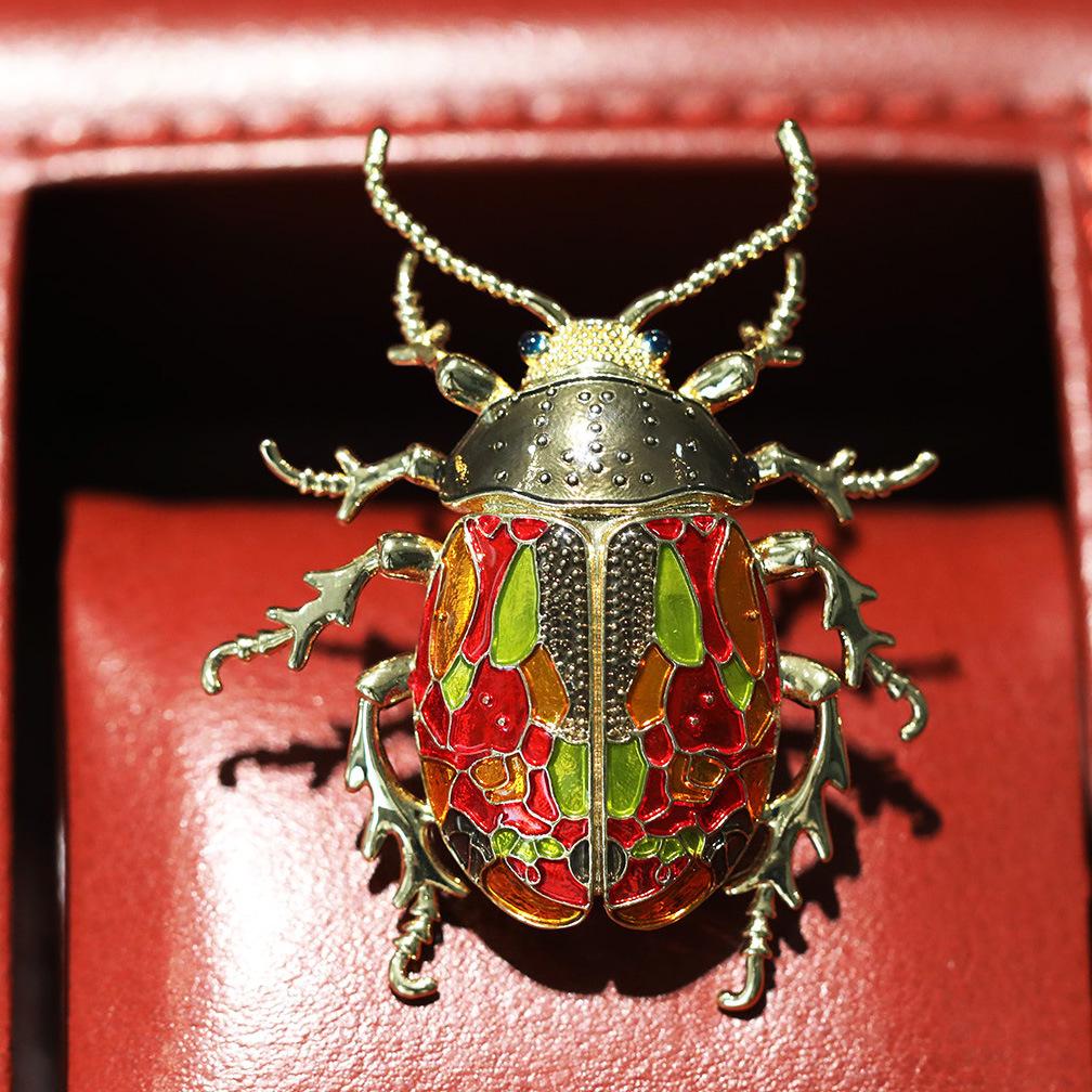 Spilla di Lusso Scarabeo Bo Xin Yun: Stile Europeo & Americano, Raffinato Accessorio di Moda di Alta Gamma