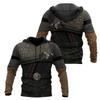 Sweat à capuche graphique pour homme Viking Sweats à capuche Sweat-shirt Streetwear Designer Basique Décontracté Manches longues à capuche