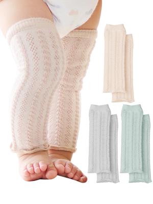 Babystulpen 3er-Set Baby Beinwärmer Baumwolle Neugeboren 3 Monate 24 Monate Muster mit Punkten Geschenk Babygeschenk Hergestellt in Japan [Maison Peony] 100% -