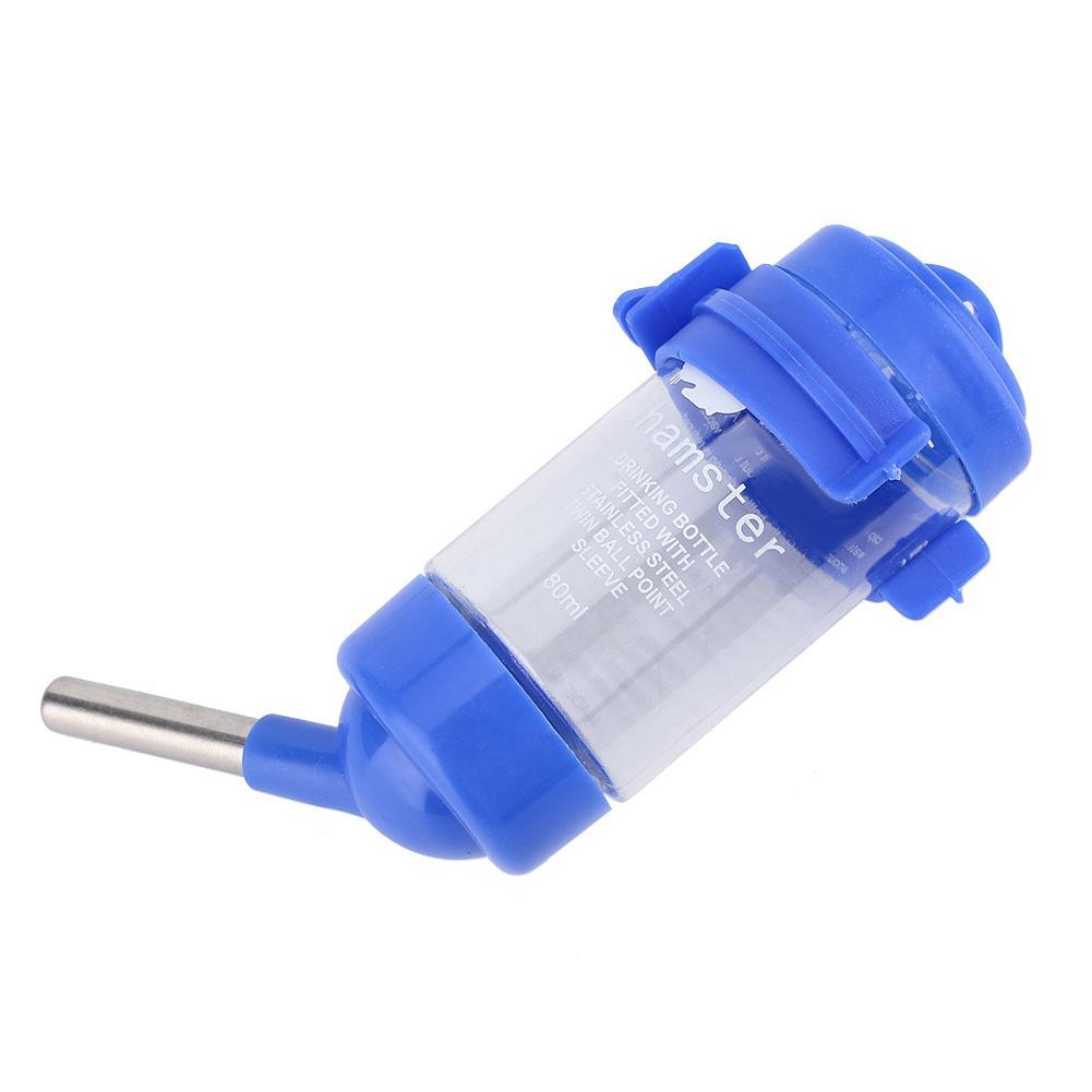 No Drip Hamster Water Bottle Small Sized Pet Water Feeder for Hedgehog(Blue)