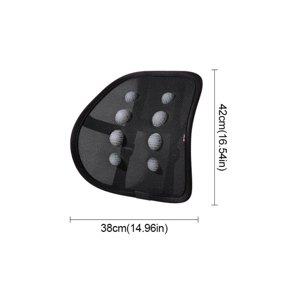 Ventilate Lumbar Seat Pillow Mesh Auto Pad Cushion Relieve Fatigue Car Lumbar Support  Summer