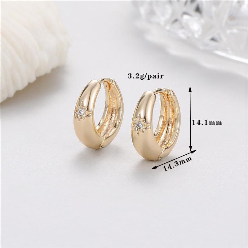 

Французские серьги-каффы с цирконами для женщин - Элегантный, стильный и универсальный дизайн в виде круга