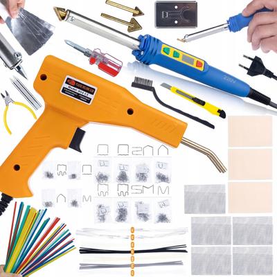 Lötkolben Bügeleisen für Kunststoff Blue Kong 120W RBK120W – Hohe Leistung 120W | Stufenlose Temperatureinstellung 200–600°C | Zubehör- und Heftklammern-Set