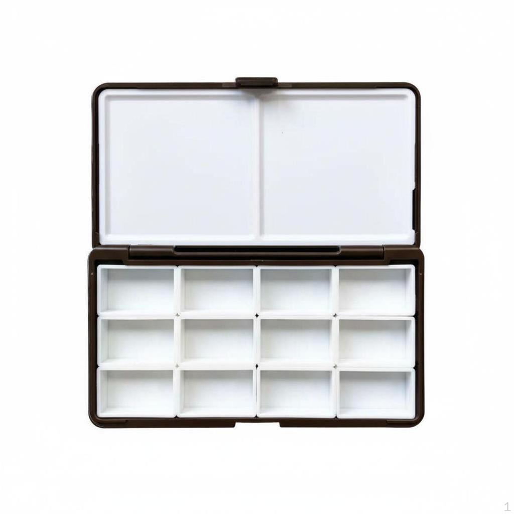 Empty Watercolor Palette Multiple Grid Options Artist's Travel Kit Compact Size Paint Pan