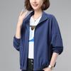 Spring & Autumn 2024 Women's Stylish Printed Thin Jacket - Small Size Casual Top