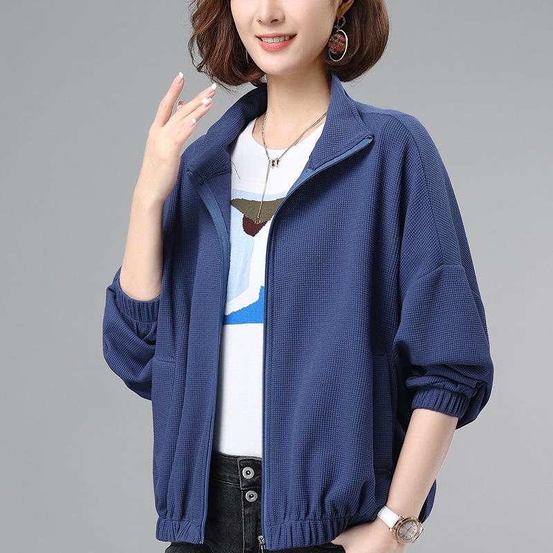 Spring & Autumn 2024 Women's Stylish Printed Thin Jacket - Small Size Casual Top