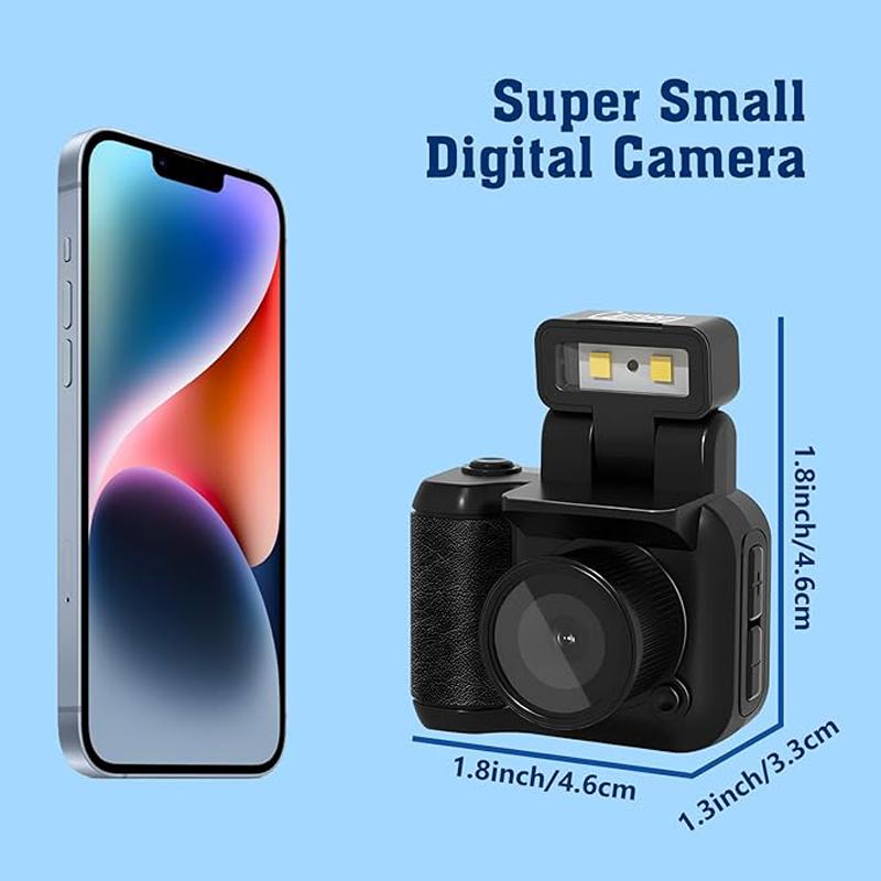 HD 1080P Y4000 Kids Monoreflexes Style Mini Camera With Flash Lamp And Battery Dock Portable Video Recorder With LCD Screen