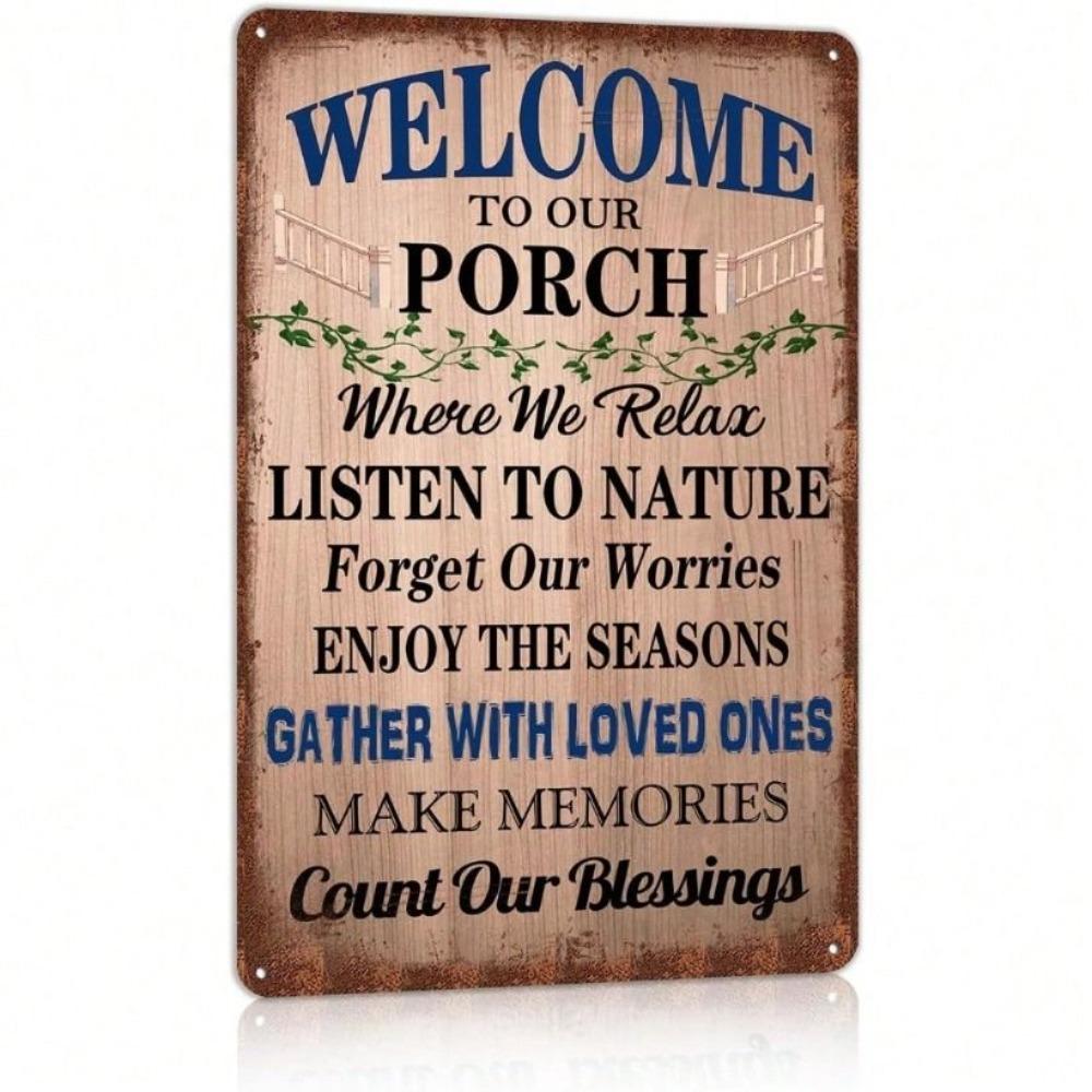 Metal Wall Art Retro Vintage Tin Sign 8x12 Inch Bar Cafe Garage Decor
