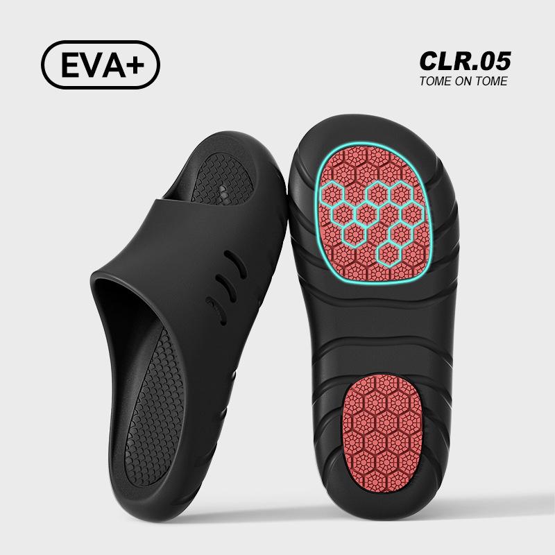 Antibacterial Non-slip Cool Slippers Couple Indoor Home Bathroom Bath Slippers 2025 New Product Simple Sandals for External Wear
