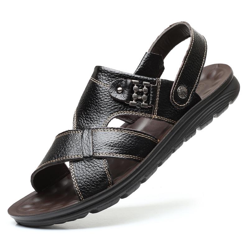 

2025 men s summer average size beach shoes casual spot waterproof black non-slip sgs slippers 38 чёрный