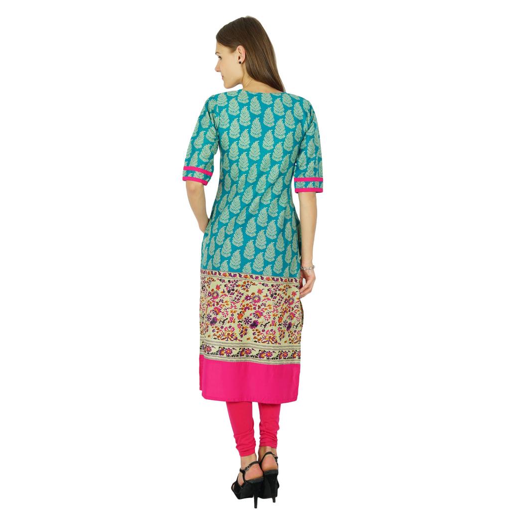 Phagun Indian Designer Bollywood Kurta Women Ethnic Kurti Cotton Tunic Dress