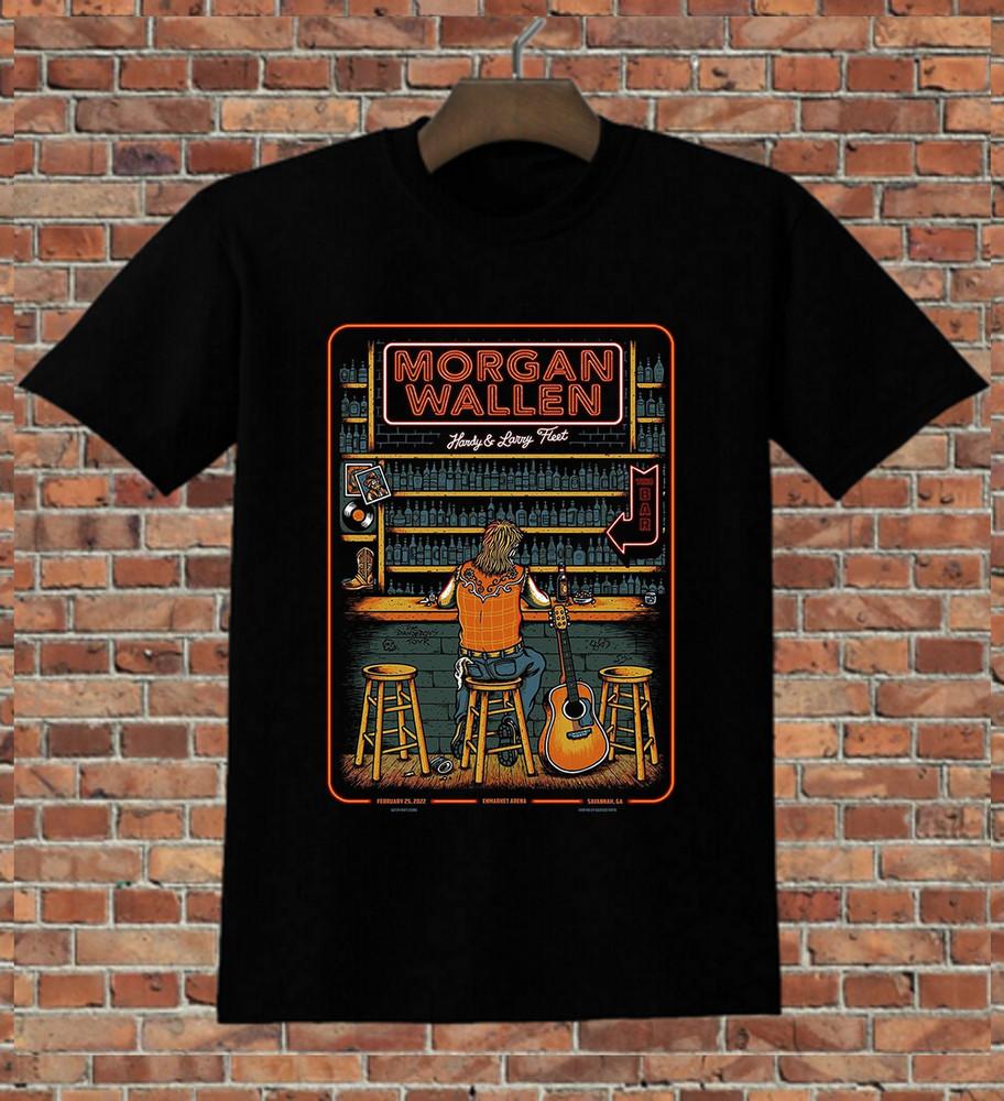 Morgan Wallen Savannah Hardy Larry Fleet T Shirt Full Size S-5XL Unisex T-Shirt XL