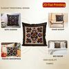 2D Exquisite Ornate Pattern Decorative Cushion Covers Pattern Cushion Cover Suitable For Sofa Bedroom Car Pillow Cover