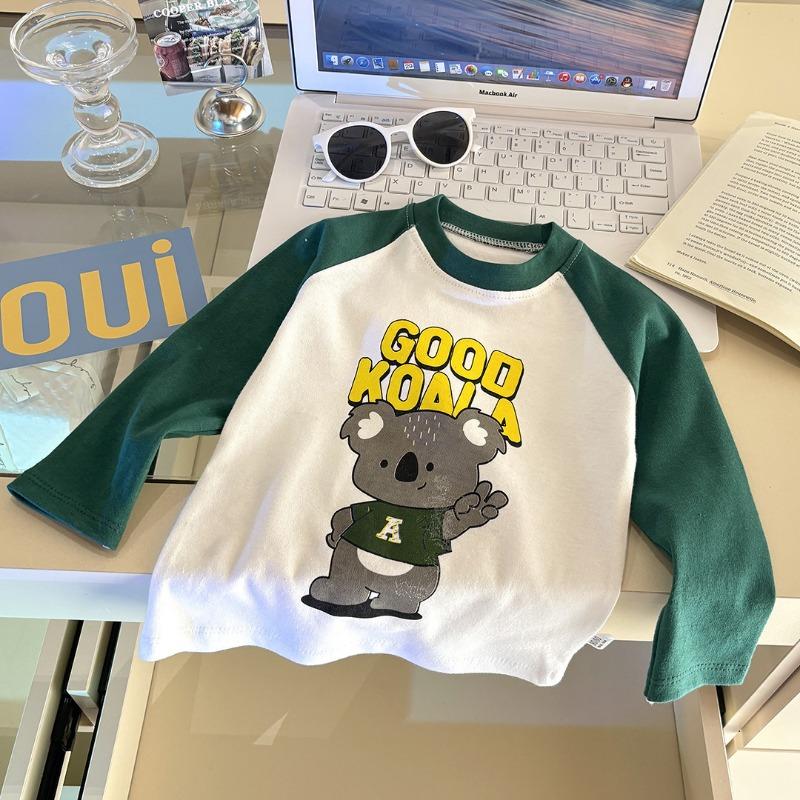 Kids Long Sleeve Cotton T Shirt Spring Autumn Base Layer For Boys Girls