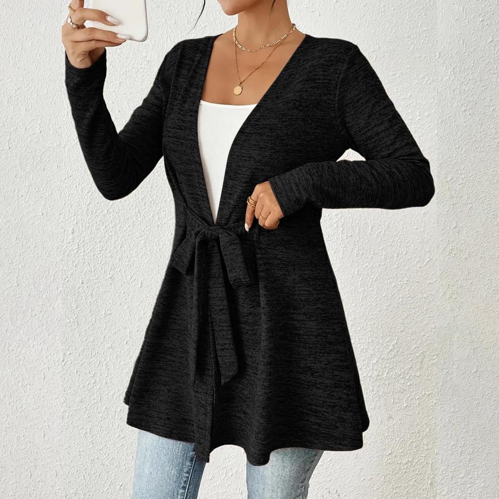 Women's Lightweight Cardigan Sweaters Open Front Long Sleeve Casual Loose Thin Cardigans With Pockets