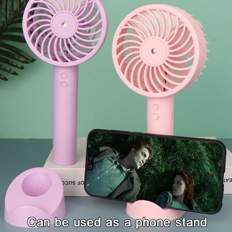 Ventilatore Nebulizzatore Ricaricabile Tramite USB A 4 Velocità - Mini Ventilatore Multifunzione Con Clip Per Ufficio Campeggio Viaggio 96551881