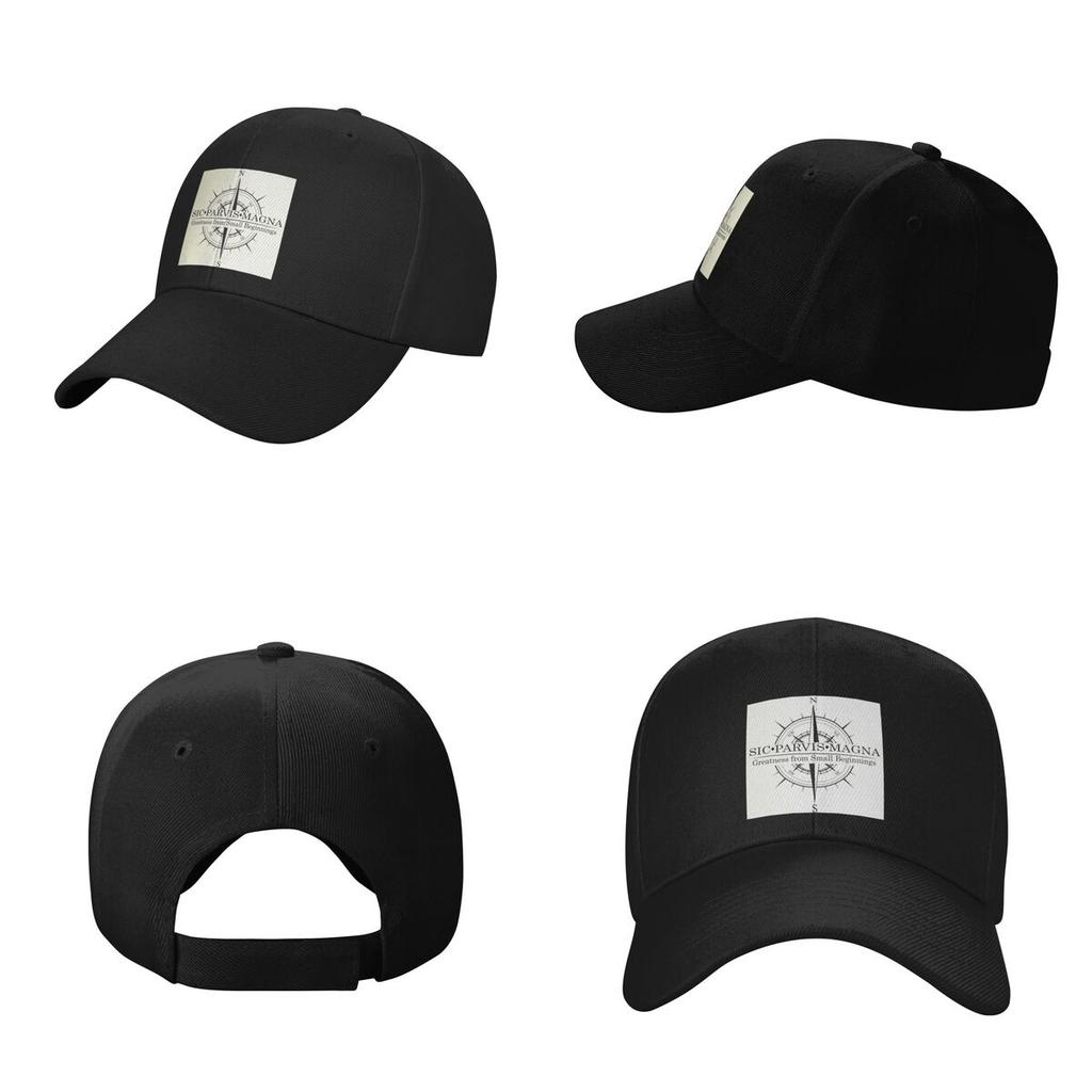 Sic Parvis Magna 4 Mit Kompass Kappe Mode Lässig Baseballkappen Verstellbarer Hut Hip Hop Sommer Unisex Baseballkappen